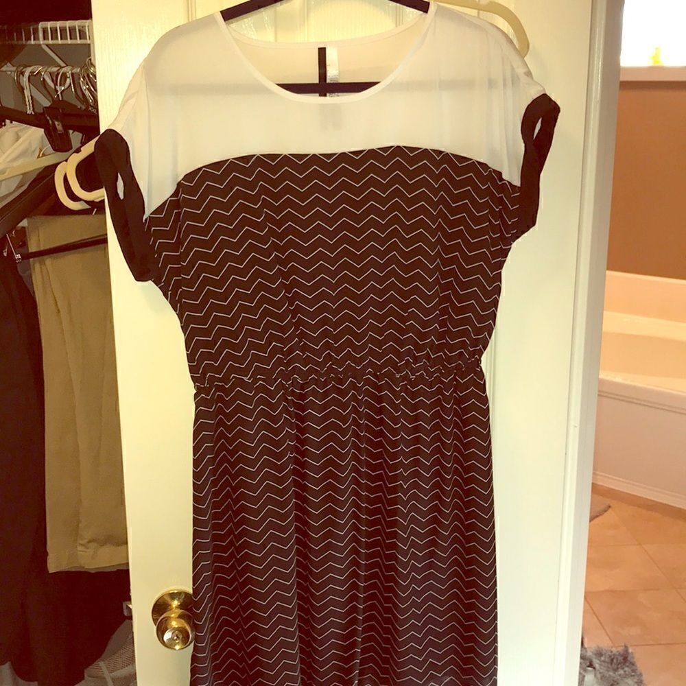 Black and white dress